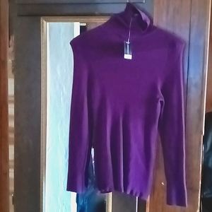 Thin Ribbed Turtle Neck Shirt! Size 22/24